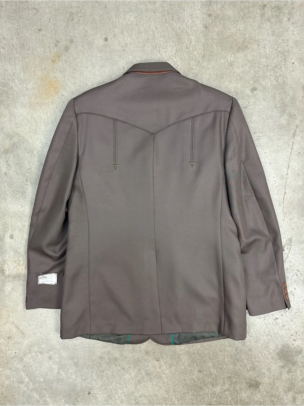 Vintage Dead Stock Mesquite Taupe Brown Western Blazer